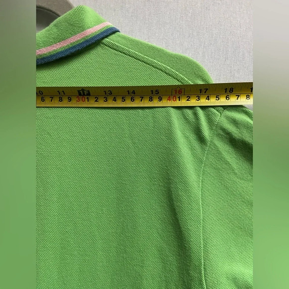 J crew bright green Polo shirt  Sz L - Picture 9 of 10